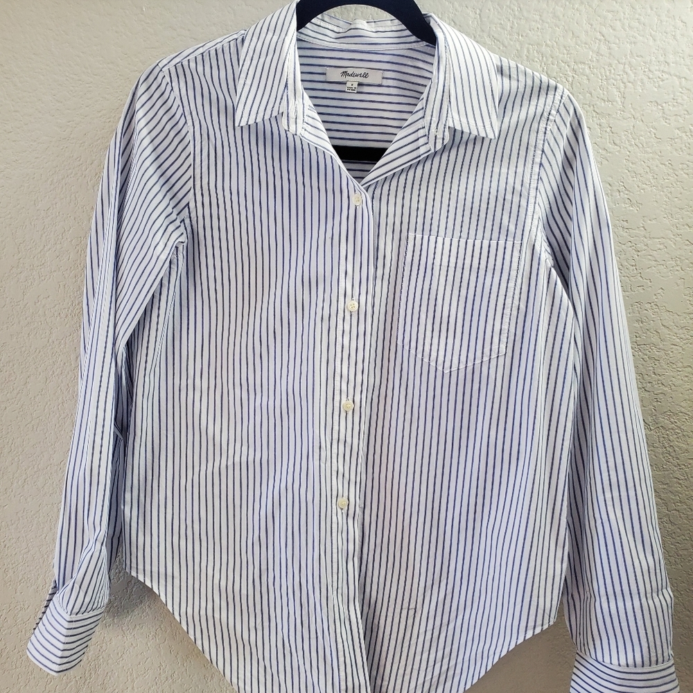 ❌SOLD❌ Madewell front tie shirt NWOT - Picture 3 of 8